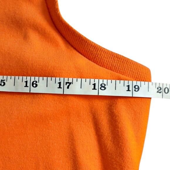 Ralph Lauren Sport Womens Orange Sleeveless Cotton Polo Shirt XL Golf Tennis - Picture 3 of 5